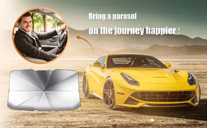 Car Windshield Sun Shade Package