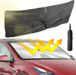 Foldable Car Umbrella Sunshade Cover UV Block - Image 3