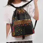 Drawstring Foldable Large Capacity Travel Sports Backpack - Image 2