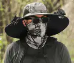 Wide Brim Solar Fan Outdoor Fishing Hat-Solar & USB Charging - Image 8
