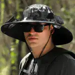 Wide Brim Solar Fan Outdoor Fishing Hat-Solar & USB Charging - Image 17