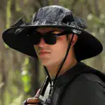 Wide Brim Solar Fan Outdoor Fishing Hat-Solar & USB Charging - Image 18