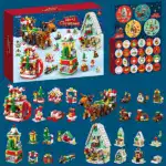 Holiday Countdown Calendar for Kids - Build & Play Christmas BlocksB - Image 3