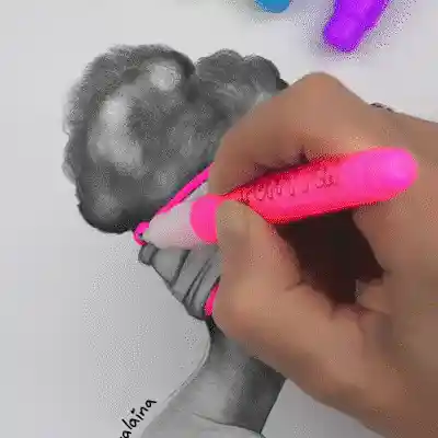 Creative drawing process