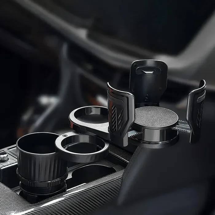 Car cup holder features