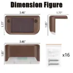 LED Solar Lamp Path Staircase Outdoor Waterproof Wall Light - Image 13