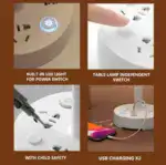 Electric Socket Night Light Table Lamp - Image 10