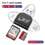 Universal 4-in-1 SD TF Card Reader Hub