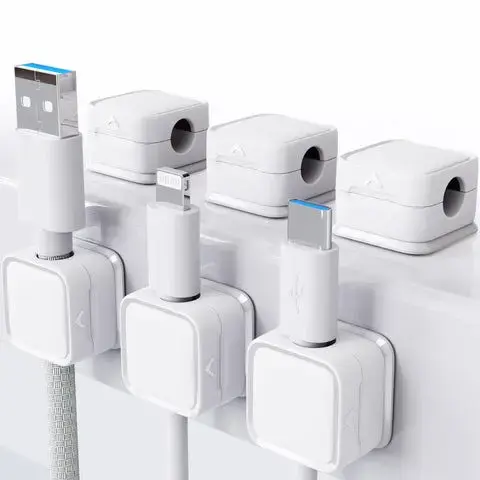 Cord organizer in use