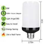 LED Flame Light Bulb With Gravity Sensing Effect - Image 18