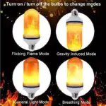 LED Flame Light Bulb With Gravity Sensing Effect - Image 27