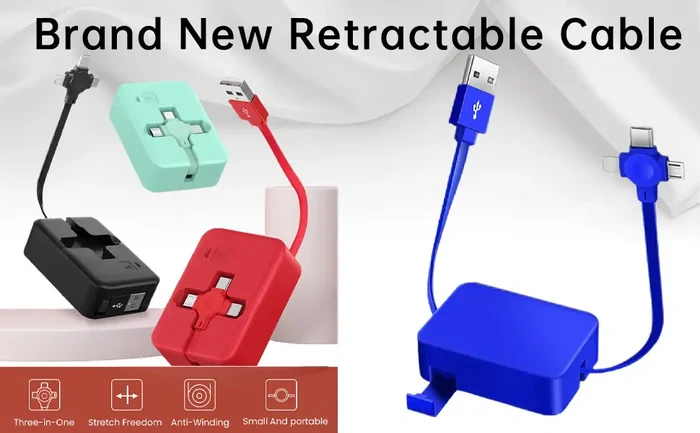 Three-in-one charging cable
