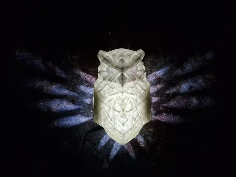 3D printed owl night light