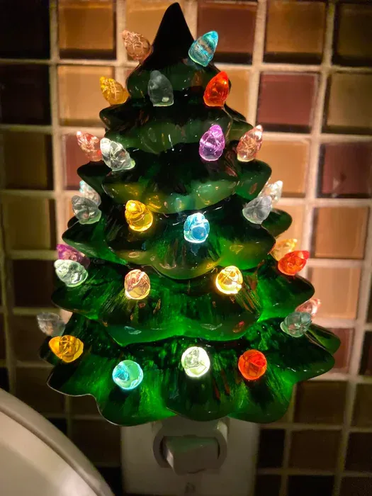 Christmas Tree Glow Lamp in a room