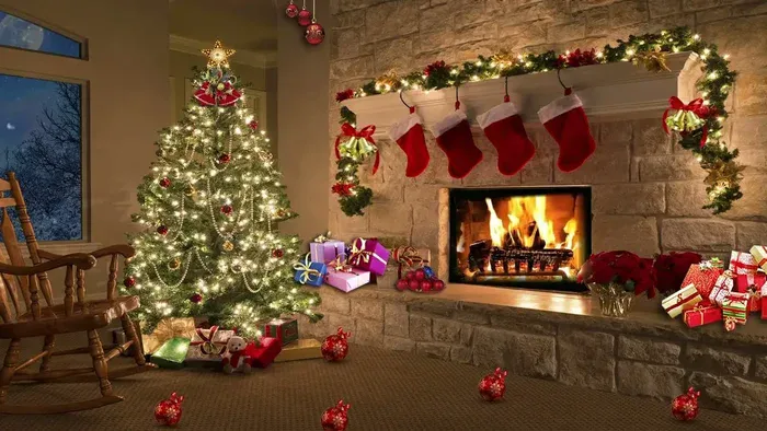 Christmas Tree Glow Lamp background