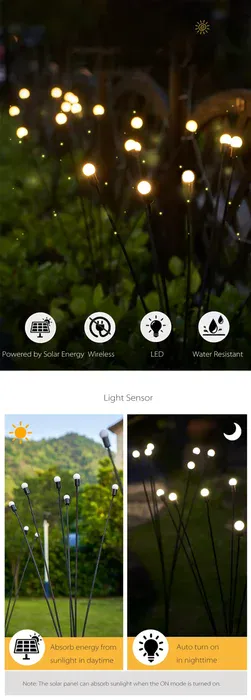 Solar Powered Firefly Light