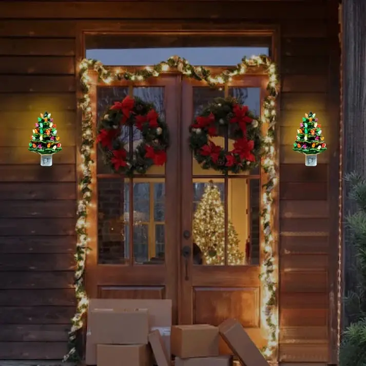 Christmas Tree Glow Lamp in a home setting